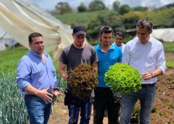 Carlos Calleja reaparece entre frutas y verduras de productores locales