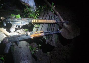 Incautan cinco fusiles AK-47 a mareros que operan en el oriente del país