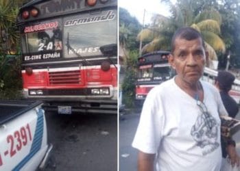 Identifican a motorista de la Ruta 2A que botó a anciana con venta de pan dulce