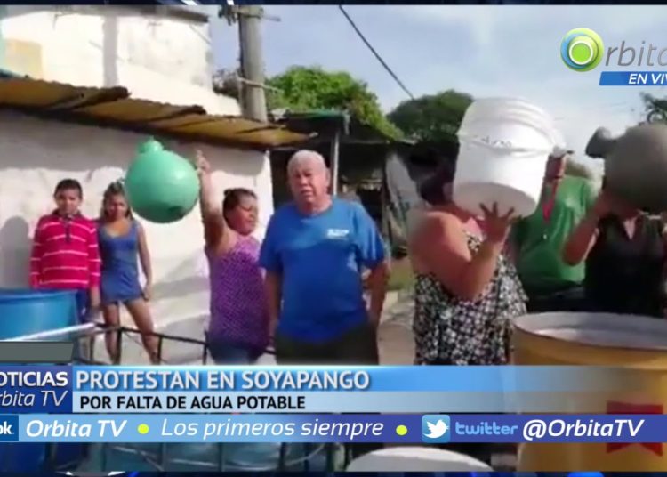 Protestan en Soyapango por falta de agua potable