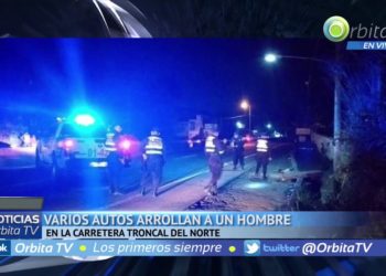 Varios autos arrollan a un hombre sobre la carretera Troncal del Norte