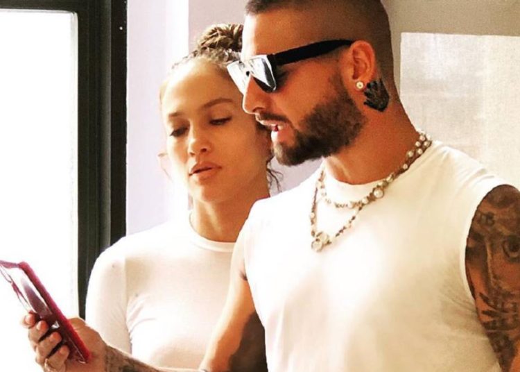 Jennifer López y Maluma, muy cómplices su primer día de trabajo juntos