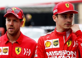 Guerra entre Vettel y Leclerc pilotos de la Ferrari