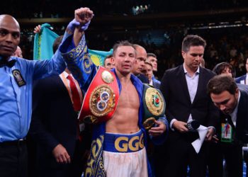 Golovkin se quedó con el título del mundo de peso medio al vencer a Sergiy Derevyanchenko