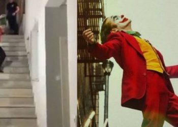 (VIDEO) Joven trata de bailar como el ‘Joker’ y cae brutalmente de las escaleras