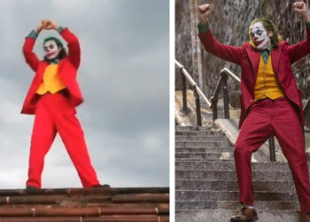 (VIDEO) Fan del ‘Joker’ recrea la épica escena del baile al bajar las escaleras
