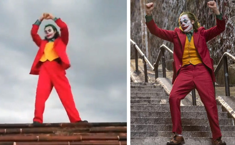 (VIDEO) Fan del ‘Joker’ recrea la épica escena del baile al bajar las escaleras