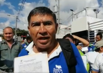 Sindicalistas de alcaldía de Santa Tecla piden orden de captura contra Roberto d´Aubuisson por retención de cuotas
