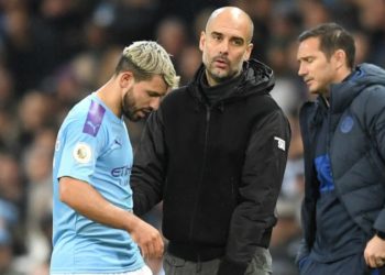 Se lesionó Sergio «El Kun» Agüero y estará varias fechas fuera