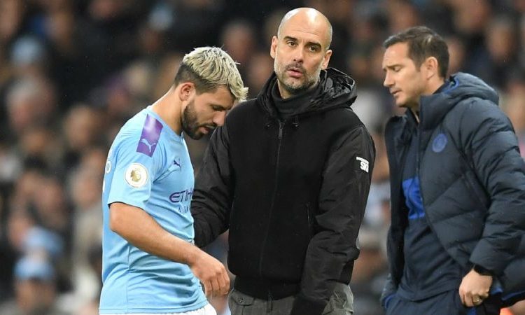 Se lesionó Sergio «El Kun» Agüero y estará varias fechas fuera