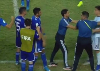 Tremenda pelea entre jugadores tras el triunfo de Paraguay ante Argentina en el Mundial Sub 17