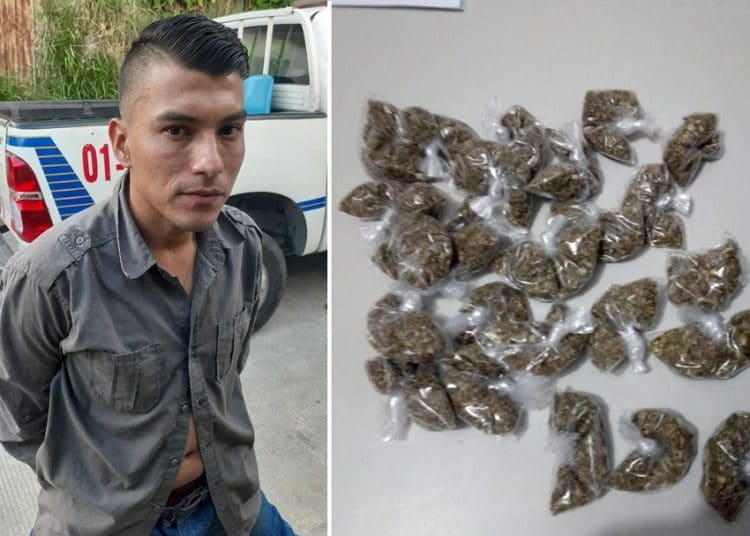 Detienen a joven con marihuana valorada en $2,700