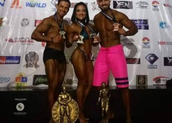 Salvadoreños ganan medallas de plata en el Diamond Cupe de físico culturismo en México