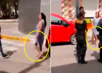 (VIDEO) En Perú: Una madre trató de azotar a su hijo por infiel