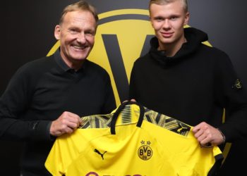 Erling Braut Haaland, el futbolista más codiciado del mercado de pases firmó con el Borussia Dortmund
