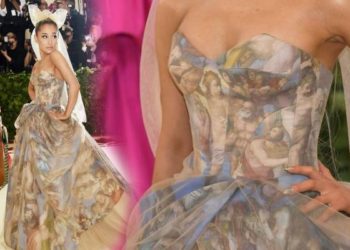 (VIDEO) Ariana Grande es captada sin blusa ni sostén