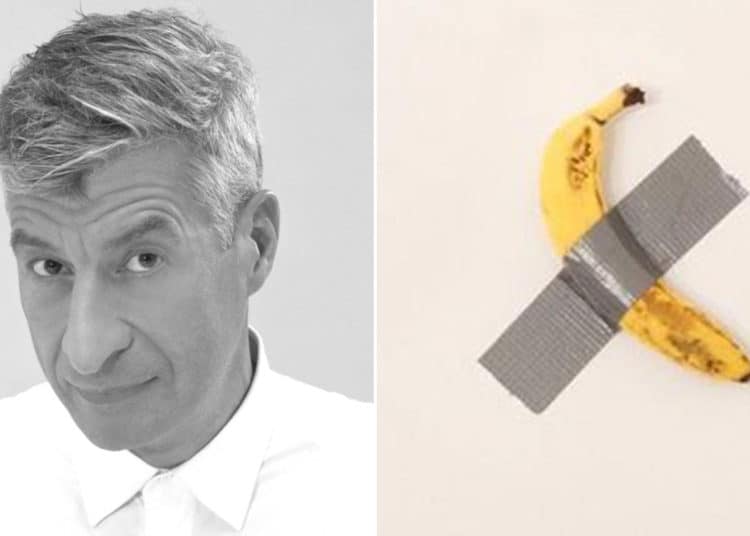 ¿Obra de arte? Piden 120 mil dólares por una banana adherida con cinta aislante a una pared