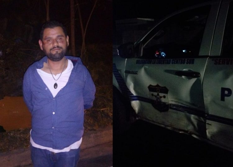 Conductor ebrio choca contra patrulla en bulevar Monseñor Romero