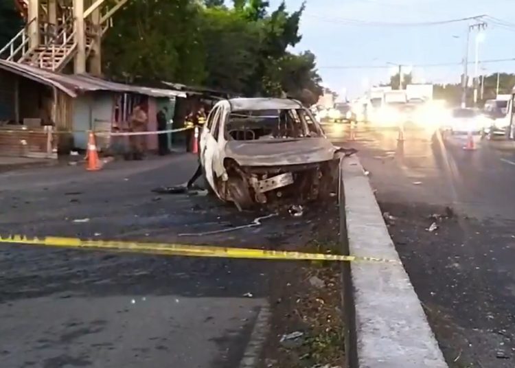 Dos personas mueren calcinadas al chocar el vehículo en que se conducían en San Martín