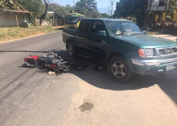 Motociclista fallece en accidente de tránsito en Ciudad Arce