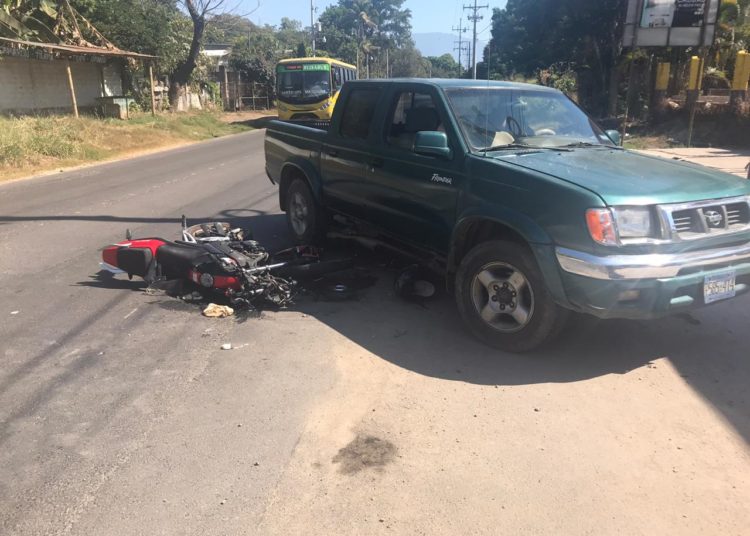 Motociclista fallece en accidente de tránsito en Ciudad Arce