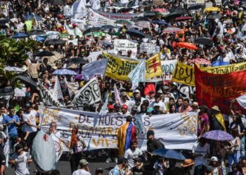 (VIDEO) En Colombia: Tercera huelga nacional contra el gobierno de Iván Duque