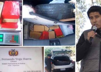 Detienen en Argentina a excónsul boliviano con cocaína en su vehículo