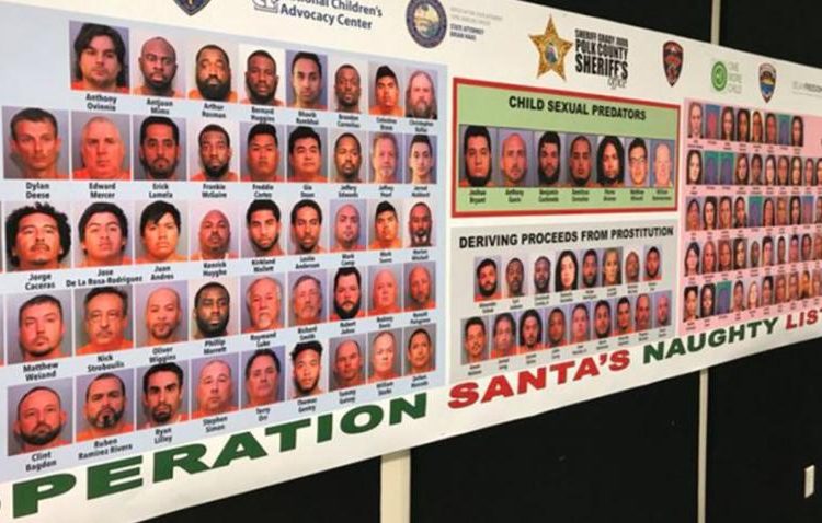 La policía arresta a más de 100 personas vinculadas a una red de prostitución de menores de edad en Florida