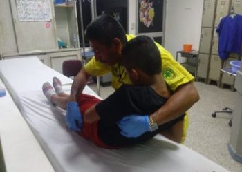 Ingresan en Hospital Zacamil a menor que resultó quemado por silbadores