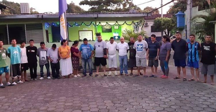 Capturan a 21 pandilleros en Santa Tecla