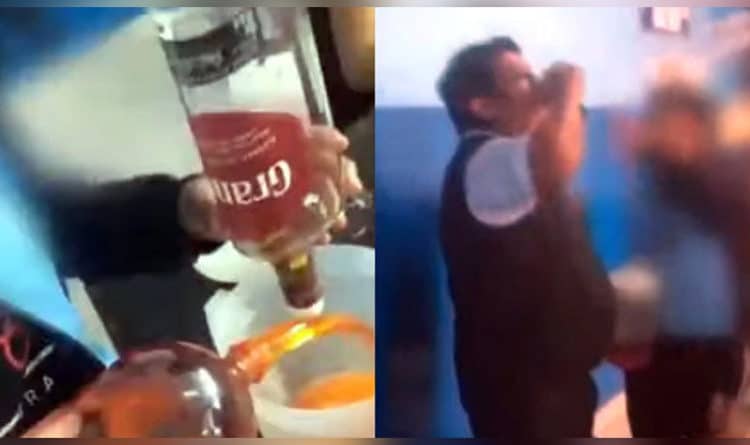 (VIDEO) Profesor le enseña a sus alumnos a cómo beber alcohol