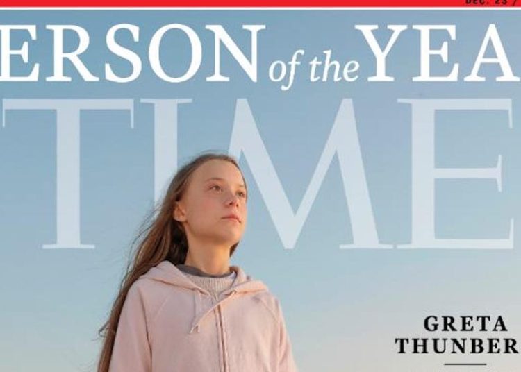 Greta Thunberg fue elegida como la “persona del año” por la revista Time