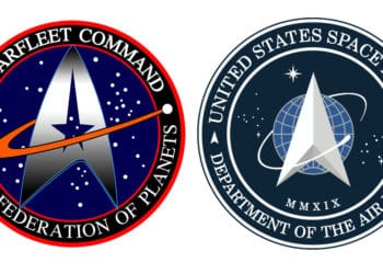 El nuevo logo de la Fuerza Espacial de EE.UU. es similar al de la serie de TV. Star Trek