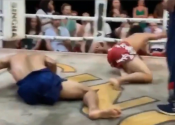 (VIDEO) El “doble nocaut” entre dos luchadores en Tailandia