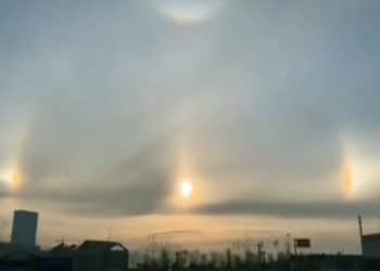 (VIDEO) Tres ‘soles’ iluminan el cielo de una ciudad china en un espectacular fenómeno óptico