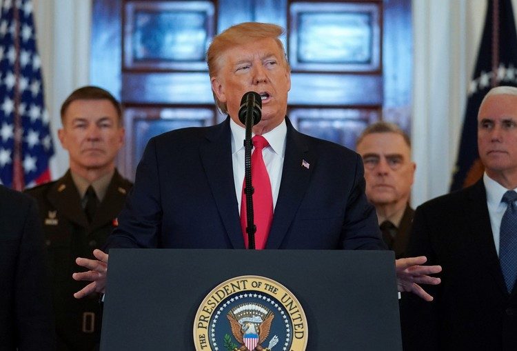Trump anuncia «sanciones adicionales» inmediatas contra Irán tras ataque en Irak