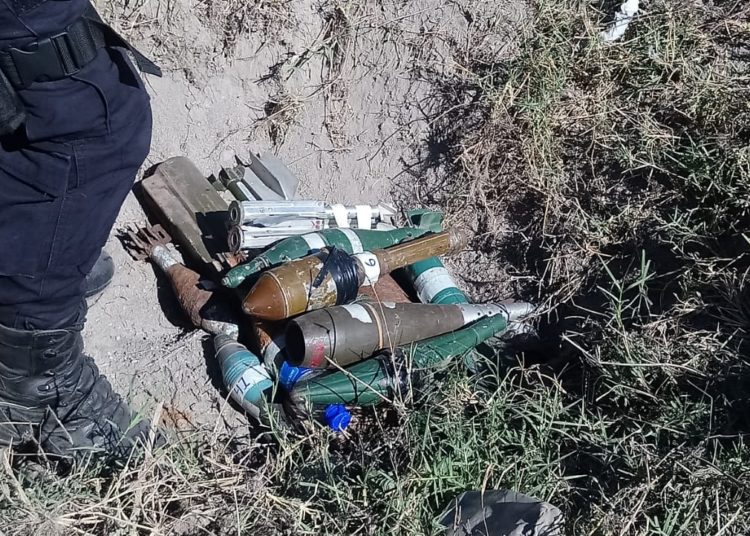 PNC destruye granadas y pertrechos de guerra en predio de Changallo