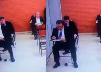 (VIDEO) “Atrapan” a aspirantes a jueces de la Corte “copiando” en pleno examen