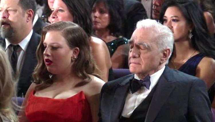 (VIDEO) Martin Scorsese casi se queda dormido durante la actuación de Eminem en los Óscar