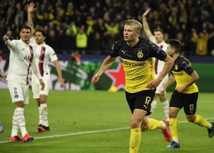 Doblete de Haaland: Borussia Dortmund vence al PSG en octavos de la Champions