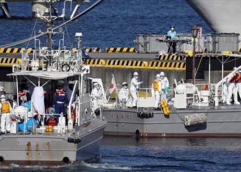 Veinte personas se han contagiado de coronavirus en el crucero japonés en cuaretena