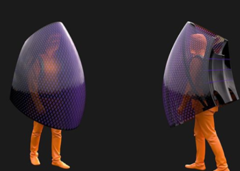 Arquitecto chino desarrolla una inusual ropa ‘escudo’ contra el coronavirus