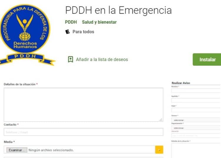 PDDH lanza app para denunciar violaciones a Derechos Humanos