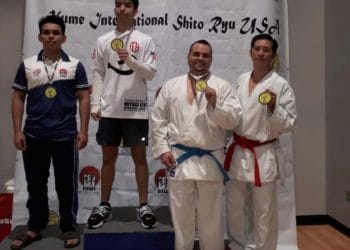 Karatecas salvadoreños destacan el Open IOSTK Kume en Texas, EE.UU.