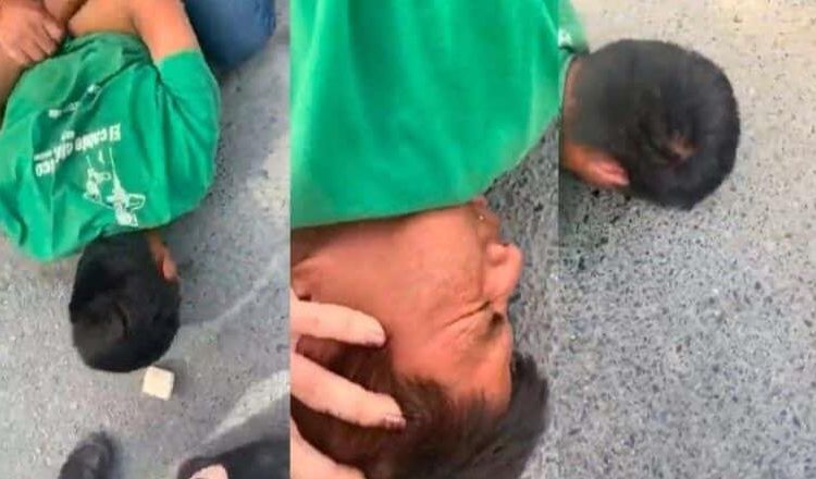 (VIDEO) Mujer somete a acosador que le tocó el trasero en Monterrey