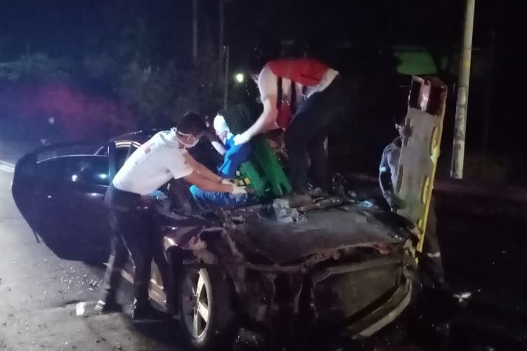 Accidente de tránsito deja un muerto y un lesionado en carretera Troncal del Norte