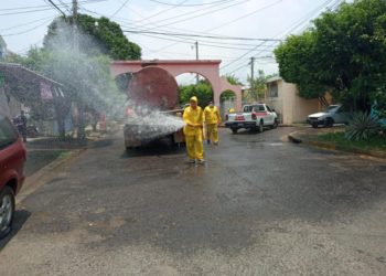 Alcalde Héctor Orellana activa plan para desinfectar todo el municipio de Sonzacate