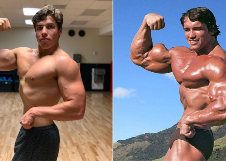 El hijo de Arnold Schwarzenegger publica una foto copiando una emblemática postura de su padre