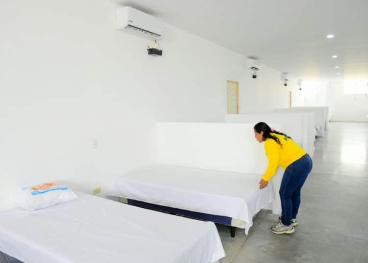 Inauguran hospital temporal en Jiquilisco para atender pacientes con coronavirus