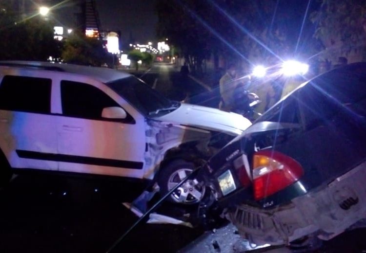 Borracho huye de retén policial y provoca accidente de tránsito en bulevar Los Próceres